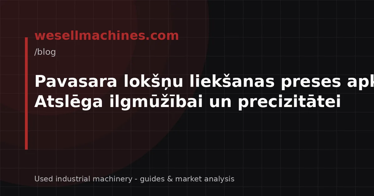 Pavasara lokšņu liekšanas preses apkope: Atslēga ilgmūžībai un precizitātei