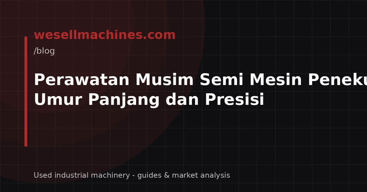 Perawatan Musim Semi Mesin Penekuk: Kunci Umur Panjang dan Presisi
