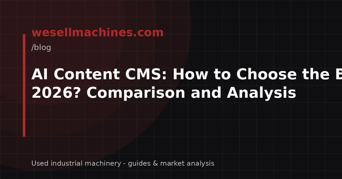 AI Content CMS: How to Choose the Best in 2026? Comparison and Analysis