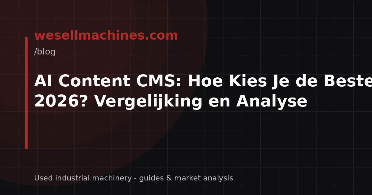 AI Content CMS: Hoe Kies Je de Beste in 2026? Vergelijking en Analyse