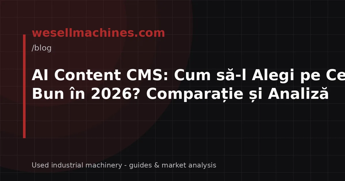 AI Content CMS: Cum să-l Alegi pe Cel Mai Bun în 2026? Comparație și Analiză
