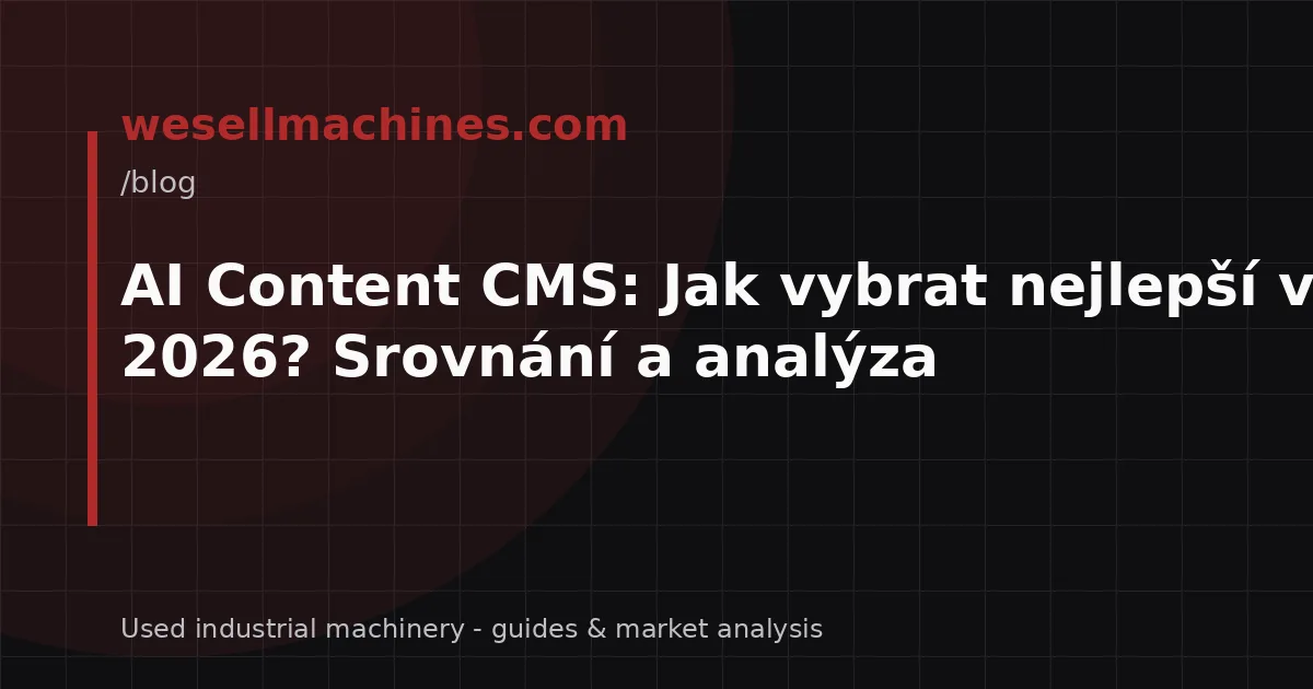 AI Content CMS: Jak vybrat nejlepší v roce 2026? Srovnání a analýza
