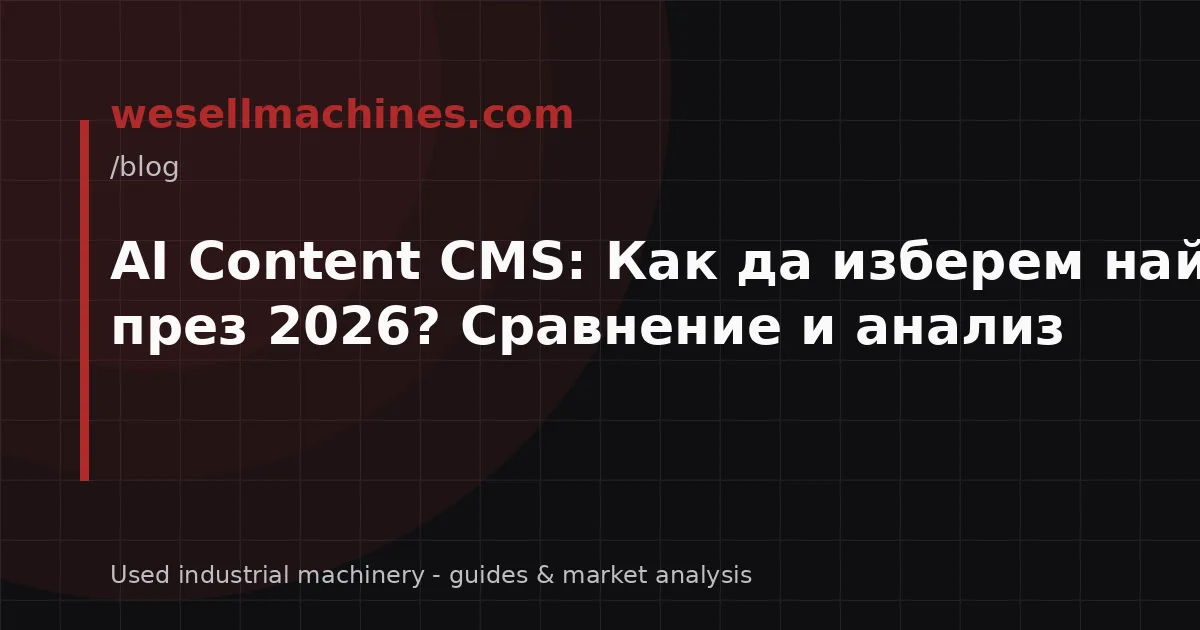 AI Content CMS: Как да изберем най-добрия през 2026? Сравнение и анализ