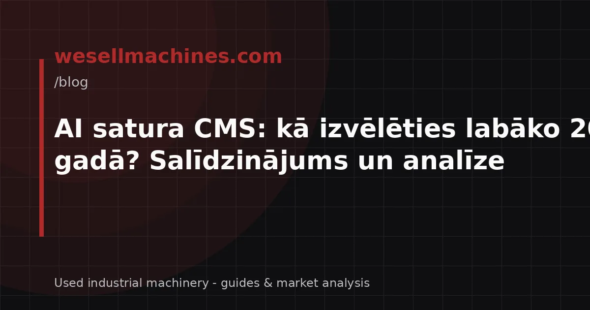 AI satura CMS: kā izvēlēties labāko 2026. gadā? Salīdzinājums un analīze