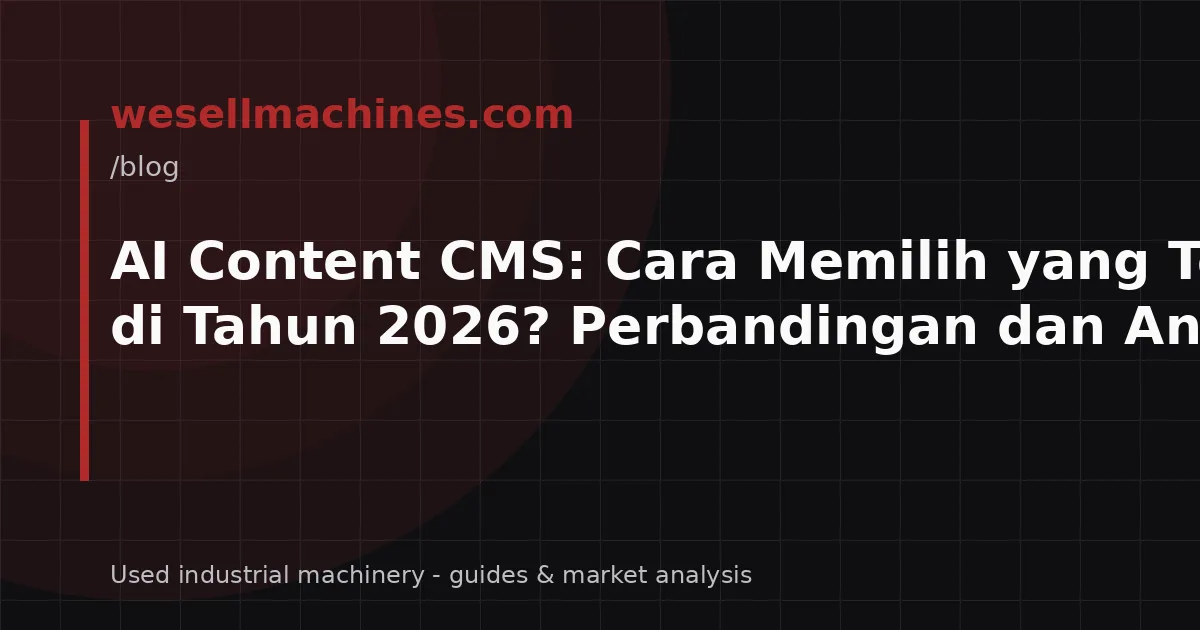 AI Content CMS: Cara Memilih yang Terbaik di Tahun 2026? Perbandingan dan Analisis