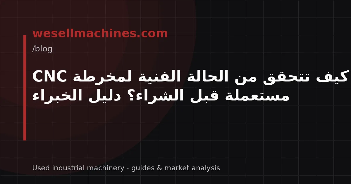 كيف تتحقق من الحالة الفنية لمخرطة CNC مستعملة قبل الشراء؟ دليل الخبراء