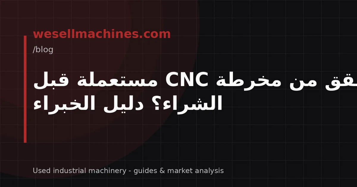 كيف تتحقق من مخرطة CNC مستعملة قبل الشراء؟ دليل الخبراء