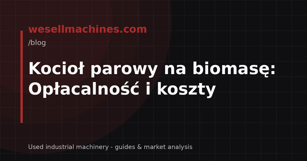 Kocioł parowy na biomasę: Opłacalność i koszty