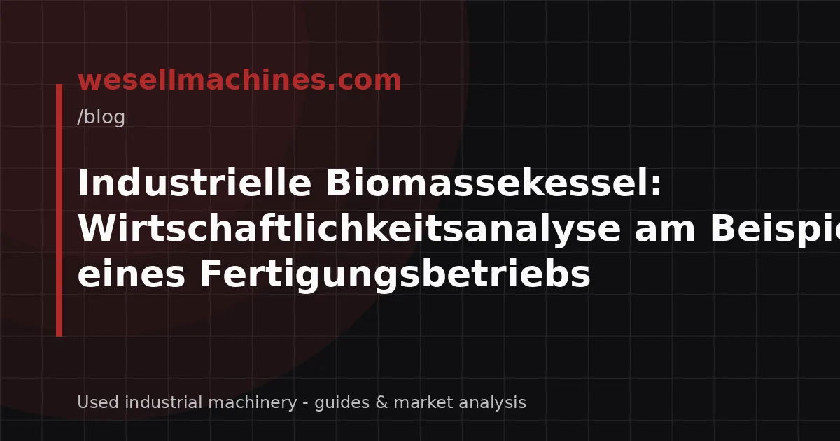 Industrielle Biomassekessel: Wirtschaftlichkeitsanalyse am Beispiel eines Fertigungsbetriebs
