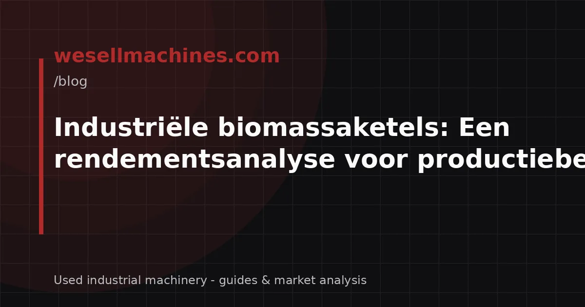 Industriële biomassaketels: Een rendementsanalyse voor productiebedrijven