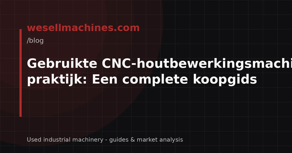 Gebruikte CNC-houtbewerkingsmachines in de praktijk: Een complete koopgids