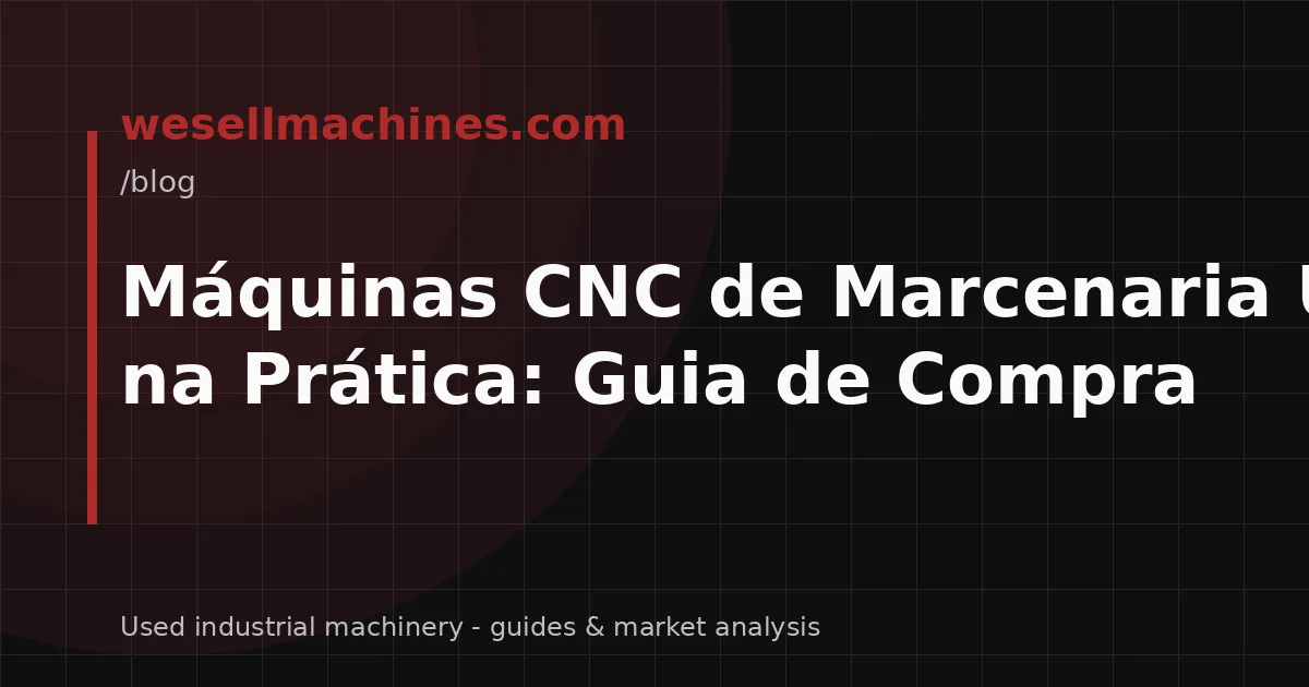 Máquinas CNC de Marcenaria Usadas na Prática: Guia de Compra