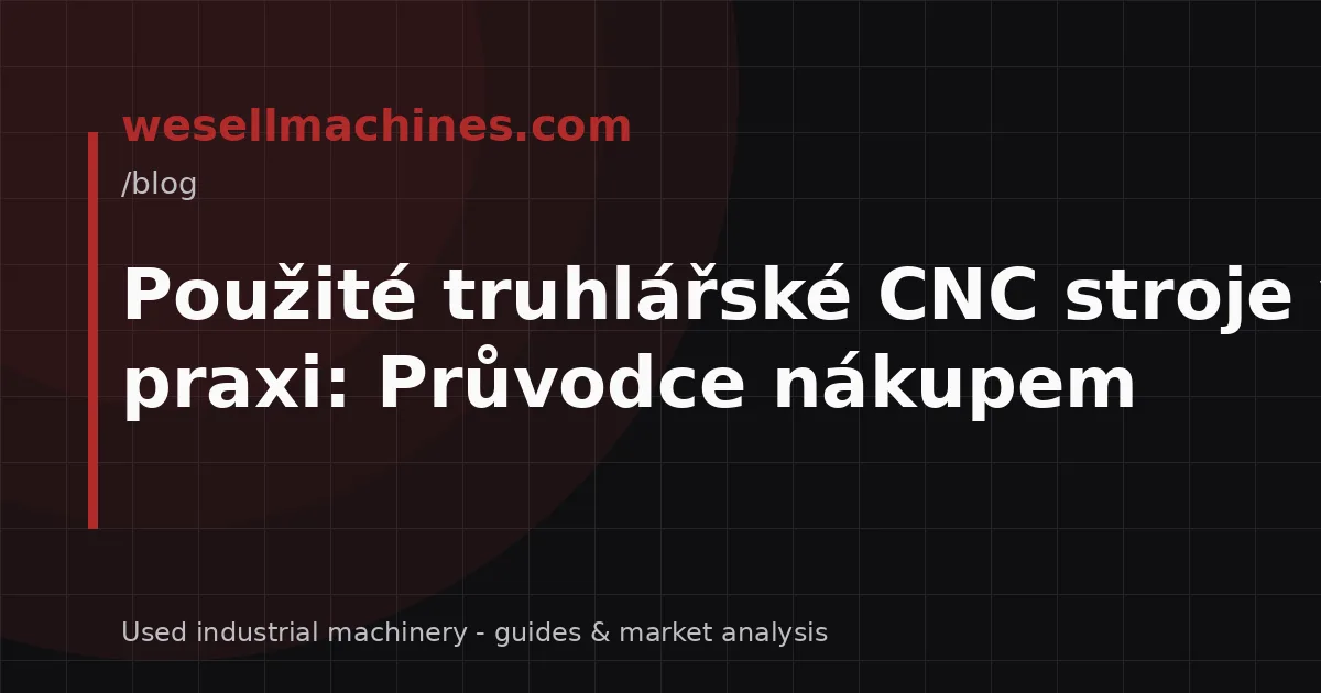 Použité truhlářské CNC stroje v praxi: Průvodce nákupem