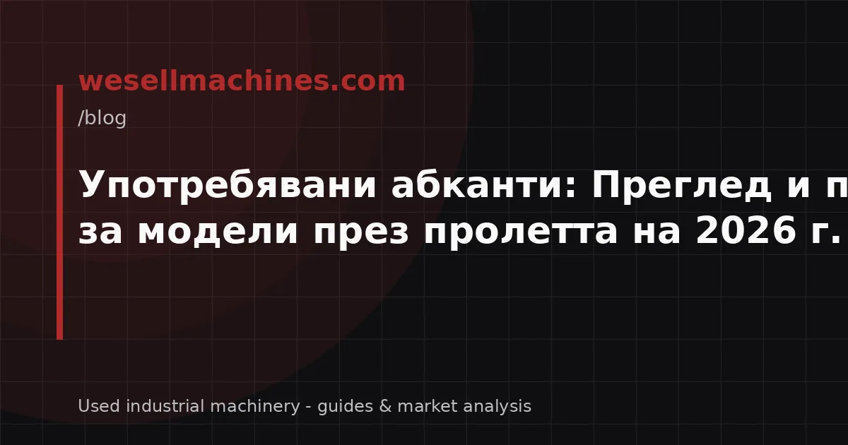 Употребявани абканти: Преглед и препоръки за модели през пролетта на 2026 г.