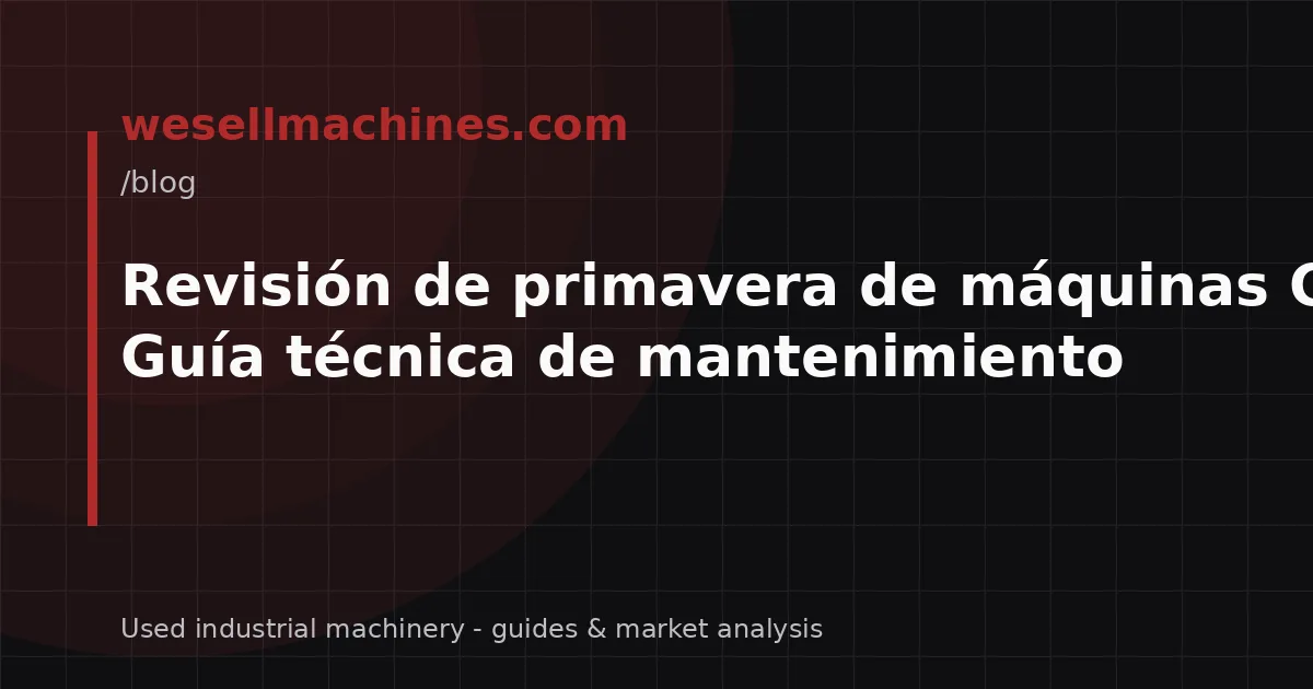 Revisión de primavera de máquinas CNC: Guía técnica de mantenimiento
