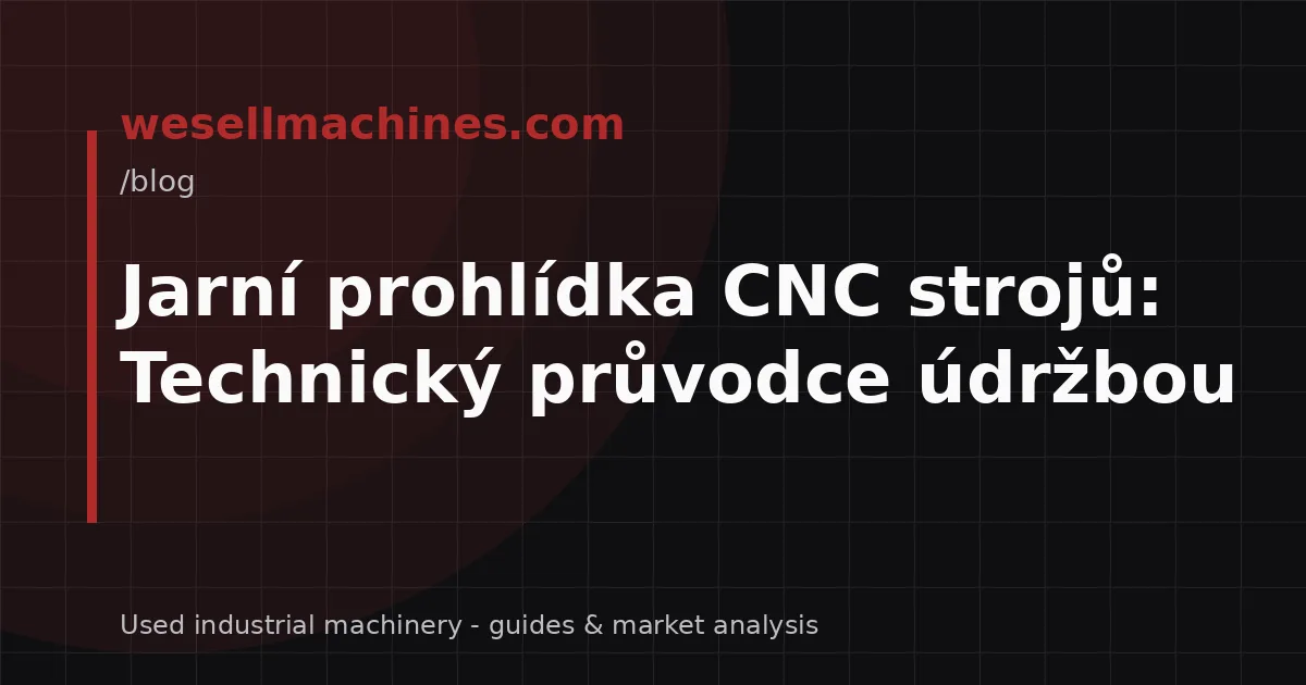 Jarní prohlídka CNC strojů: Technický průvodce údržbou
