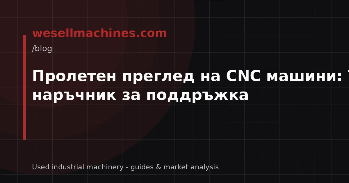 Пролетен преглед на CNC машини: Технически наръчник за поддръжка