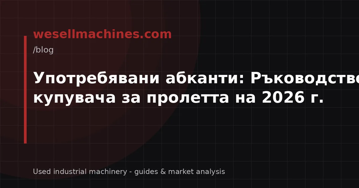 Употребявани абканти: Ръководство за купувача за пролетта на 2026 г.