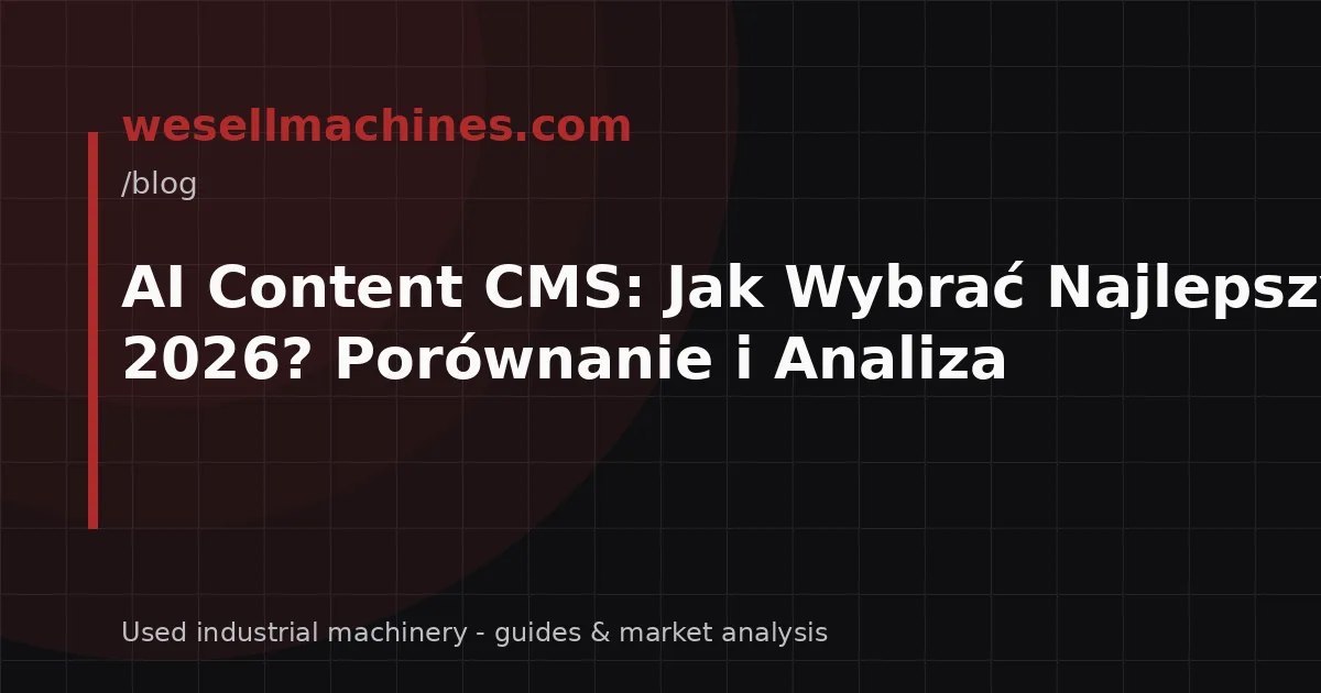 AI Content CMS: Jak Wybrać Najlepszy w 2026? Porównanie i Analiza