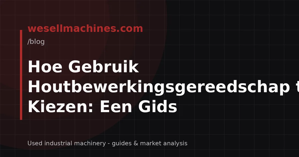 Hoe Gebruik Houtbewerkingsgereedschap te Kiezen: Een Gids