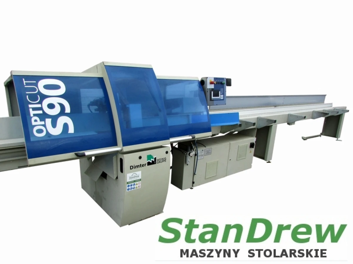 Weinig Dimter OptiCut S 90 optimizer with 2 ejectors