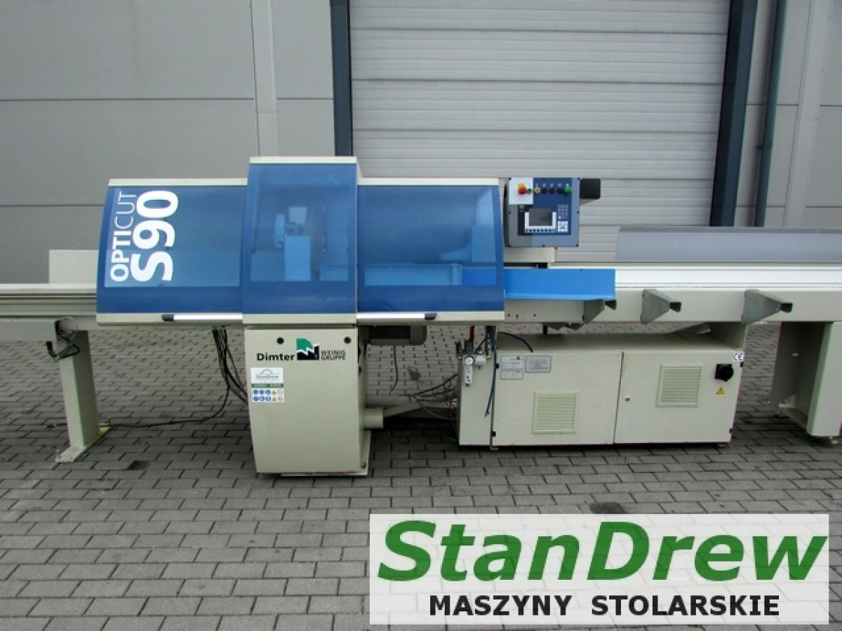 Weinig Dimter OptiCut S 90 optimizer with 2 ejectors