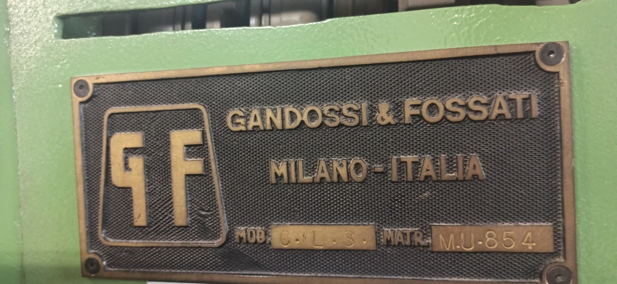 Gandossi & Fossati Semi-Automatic Folder-Gluer/Stitcher