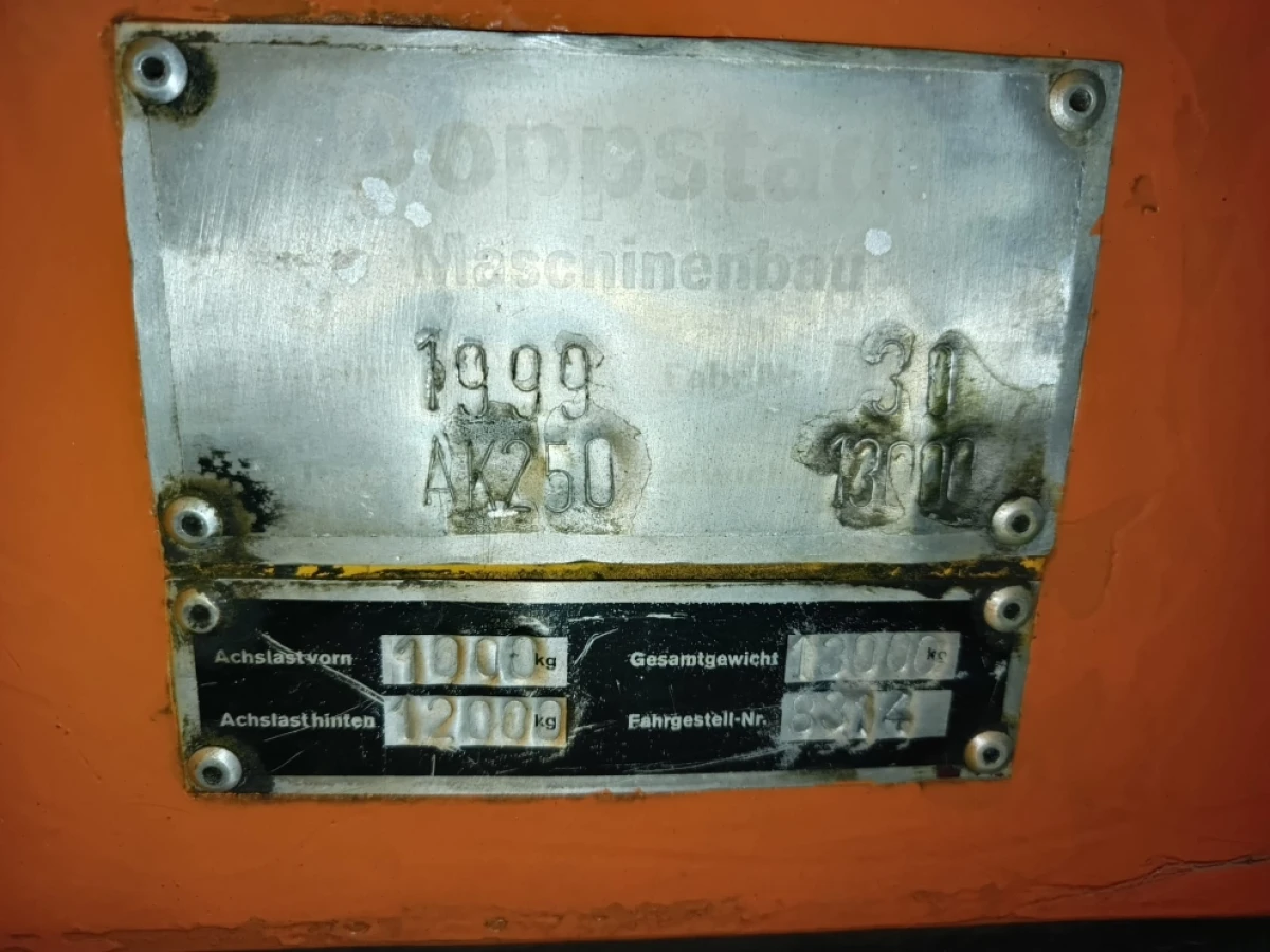 Doppstadt AK 250 Mobile Shredder – Year 1999