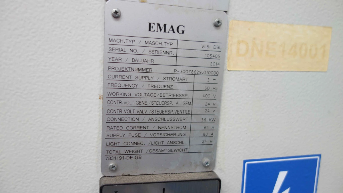 Używana Tokarka Pionowa CNC EMAG VL5i