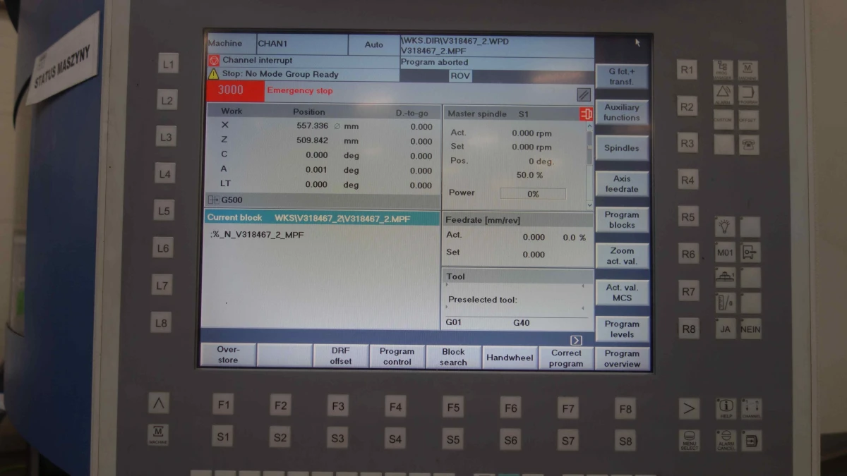 Używana Tokarka Pionowa CNC EMAG VL5i