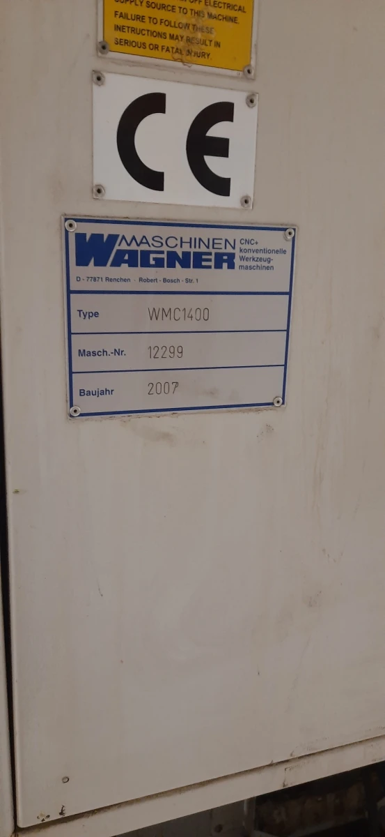 WAGNER VMC 1400 - Ready-to-Work Machining Center