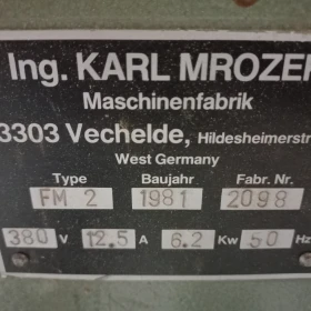 KAMRO FM2 spindle moulder with Holz Her feed