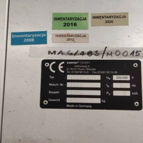 The Exeron EDM312 is an electrical discharge machining (EDM) device, 2004 year of production