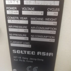 Soltec soldering unit, model 6621 manufactured in 1997