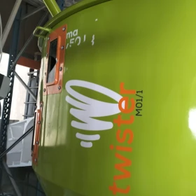 Vertical mixer for loose feed, type "okonek" 750kg capacity manufactured in 2021