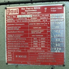PAUL K3U 1200 Multi-Rip Saw for Sale - Fully Serviced and Ready for Operation