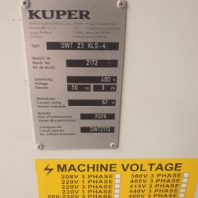 Four-side planer KUPER SWT 23 XLS-4