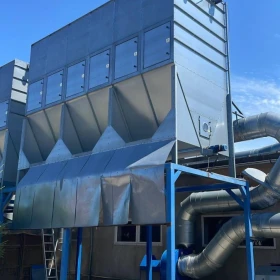 Central Dust Extraction System with 55kW Motor and Heat Recovery