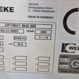 CNC Drilling Machine Weeke Optimat BHX 500
