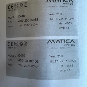 Metal Tag Embossing Machine Matica 410 (2019) - Mint Condition + Accessories!