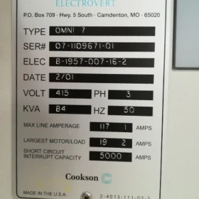 Speedline Electrovert OMNI 7 Reflow Oven - 2001
