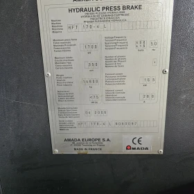 AMADA HFT 170-4L Press Brake (4-axis, Year of Manufacture 2006) - Perfect, Lightly Used Condition!