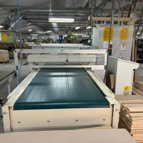 Used SCM ACTION H Through-Feed Hydraulic Press (2019) – Perfect for Frame, Door, and Window Gluing
