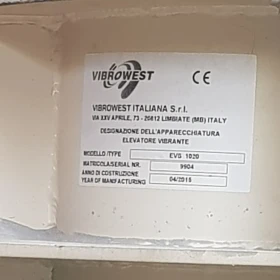 Vibrowest EVB 1020 Spiral Vibratory Elevator