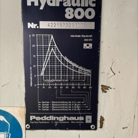 Peddinghaus Hydraulic 800 / Peddiworker 800: cizallas universales fiables de 80 t
