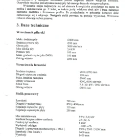 GOMA FC-10 Tenoning & Shaping Machine | 1997 | 10 kW | Full Technical Docs
