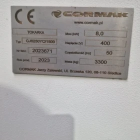 CORMAK CJ6250YC/1500 (2023) | Yleissorvi 1500 mm – 105 mm Läpäisykyky