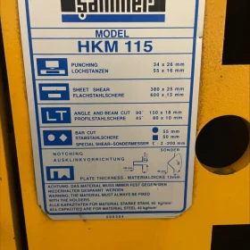 Sahinler HKM 115 – Хидравлична универсална ножица 115 тона | Много добро състояние
