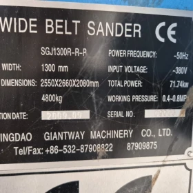 GIANTWAY SGJ1300R-RP 宽带砂光机 