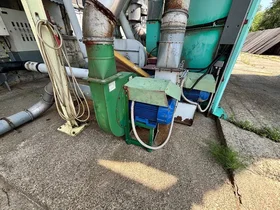 Large Steel Dust Silo Mion & Mosole 200 m³ with Screw Conveyor